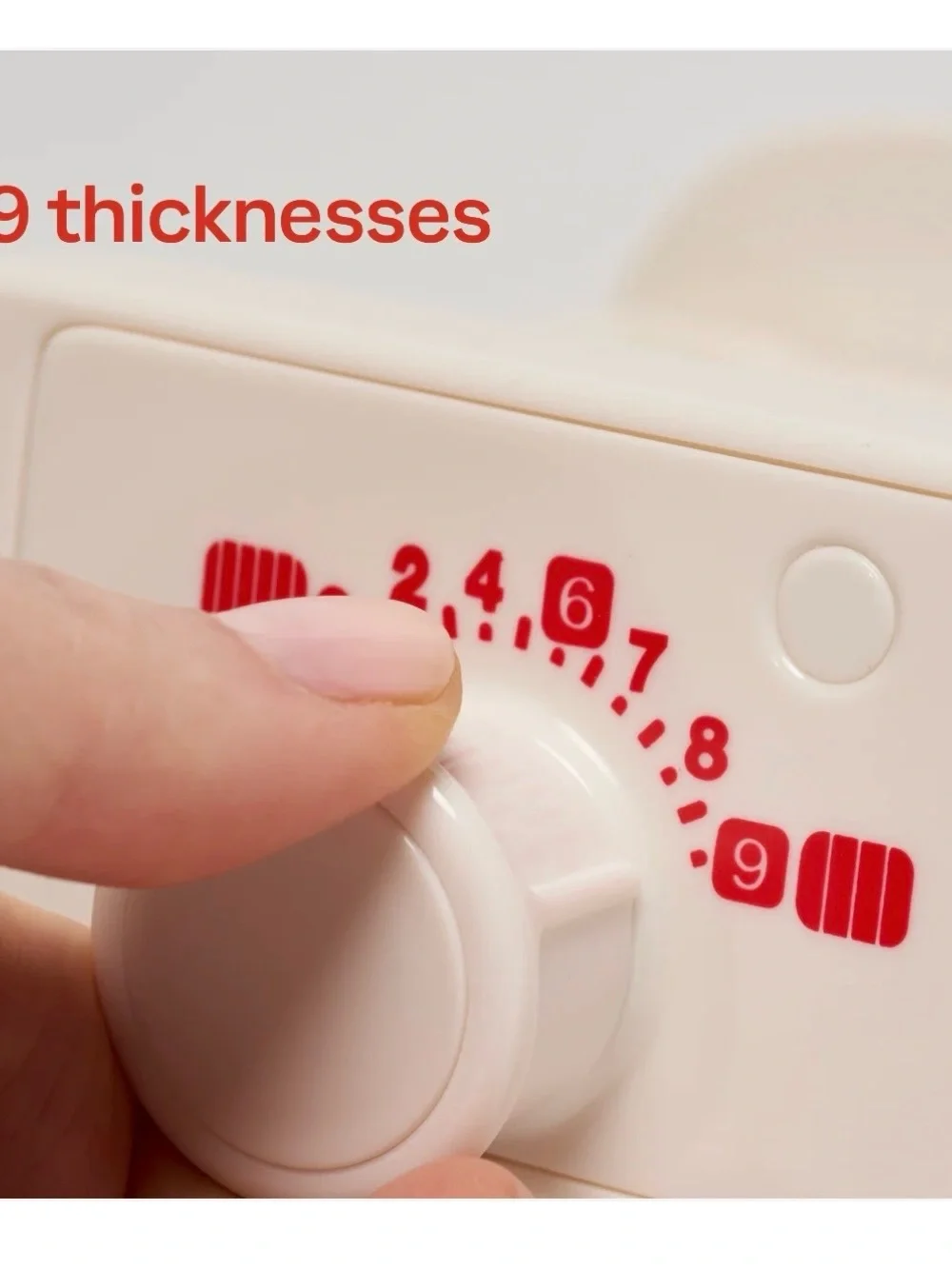 Tupperware Time Savers Mandoline - Cream/Red Accents